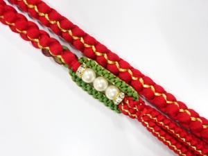 正絹　振袖用　手組帯締め